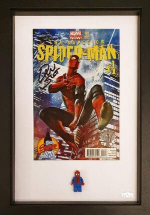 Superior Spider-man #1 London Super Comic Convention Variant cover signed by Dan Slott and Adi Grano