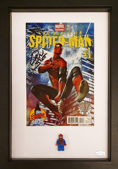 Superior Spider-man #1 London Super Comic Convention Variant cover signed by Dan Slott and Adi Grano